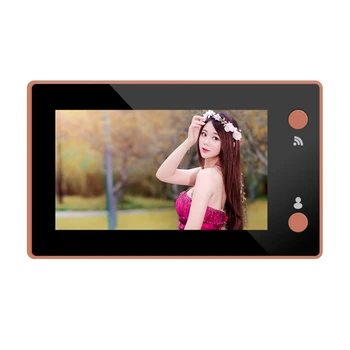 

4.3 Inch Wifi Smart Peephole Monitor Video Intercom HD Camera NightVision PIR Motion Detection Doorbell APP For IOS Andriod