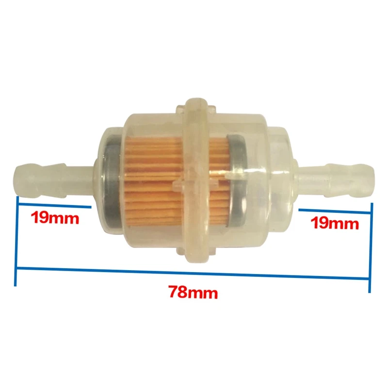Бензин в линии Универсальный прозрачный топливный фильтр мотоцикл чистый газ топливный фильтр внедорожный мотоцикл фильтры