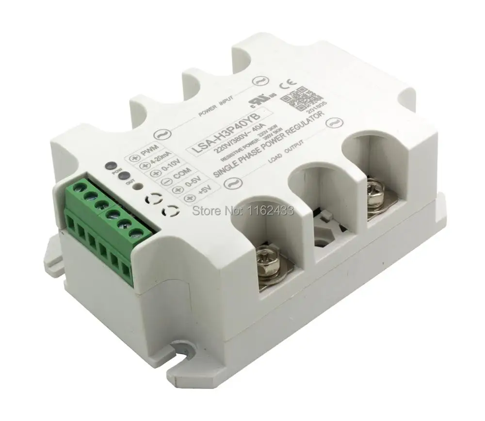 Regulador de Tensão de Estado Regulador de Potência Monofásico v – 380 Sólido Módulo Lsa-h3p40yb ac 40a 220