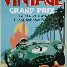 1987 Gran Bahama Vintage Grand Prix viaje Tour clásico Retro Poster lienzo pintura DIY papel de pared decoración del hogar regalo