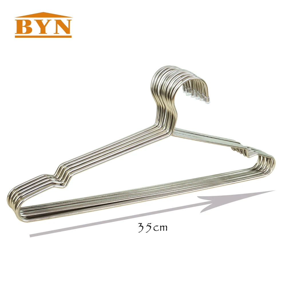 10 Pack Stainless Steel Strong Metal Wire Hangers Clothes Hangers