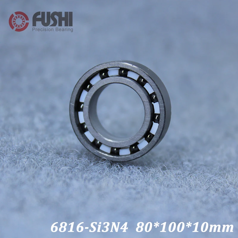 

6816 Si3N4 Ceramic Ball Bearing 80*100*10 mm ( 1 PC ) 61816 80mm/100mm/10mm Si3N4 Ceramic Ball Bearing