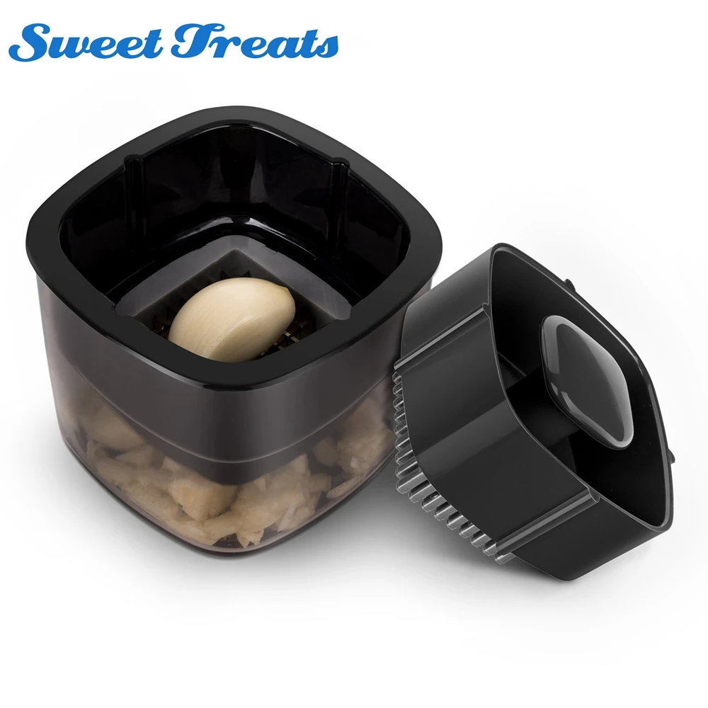 

Sweettreats Multifunction Garlic Press Stainless Steel Ginger Grinding Garlics Planer Slicer Cutter Kitchen Tools