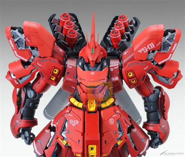 Японская Bandai оригинальная модель Gundam MG 1/100 SAZABI NEO ZEON MSN-04 Ver. Ka модель робота Unchained мобильный костюм детские игрушки