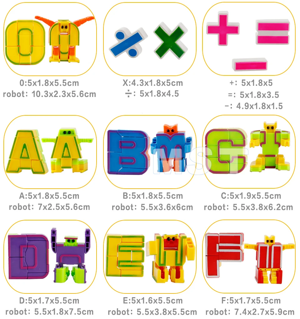26 Bahasa Inggris Huruf Alphabet Mainan Robot Hewan Kreatif Pendidikan Action Figure Blok Bangunan Model Mainan Anak Hadiah Aliexpress