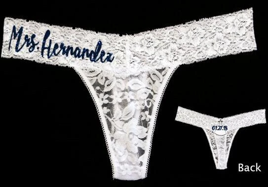 Personalized Wedding Underwear  Bride Underwear Personalized - Lace Panties  Mrs. - Aliexpress