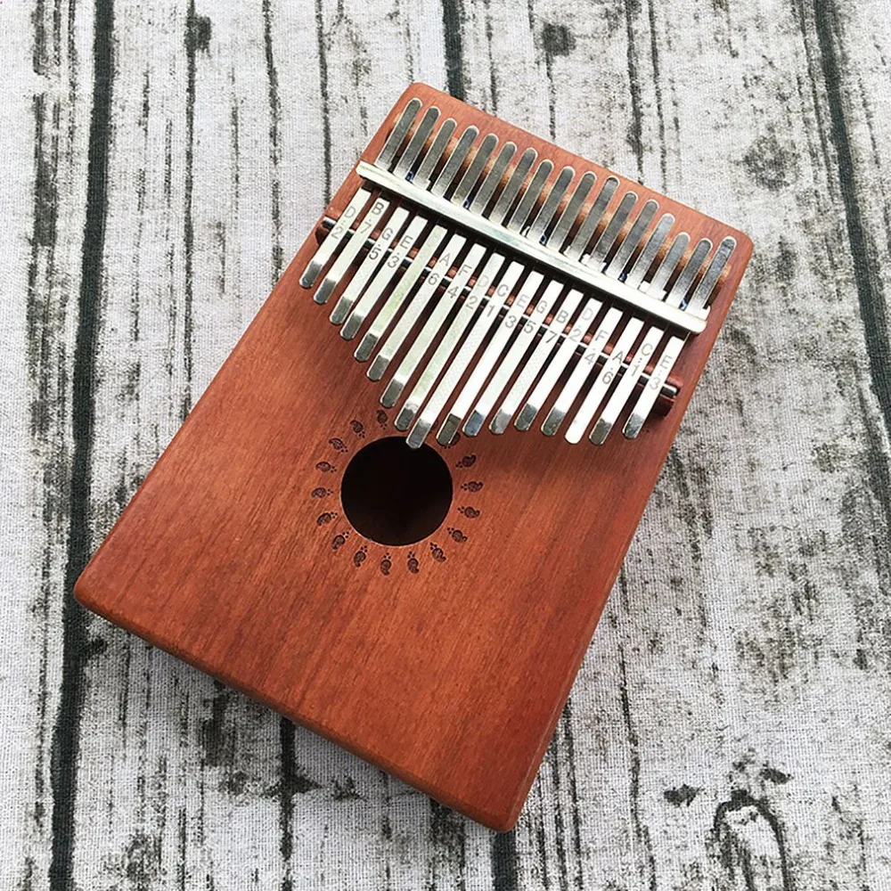 Kalimba 17 Keys «пианино для больших пальцев» уникальный синий цвет и ручная работа кривая дизайн Ретро стиль молоточек для настройки и учебная инструкция