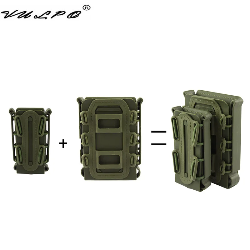 Vulpo Tactical 5.56Mm E 7.62Mm Magazine Pouch 9Mm Pistol Molle Mag Pouch Soft Shell Mag Pouch