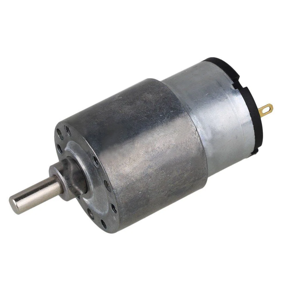 7,4 об/мин постоянного тока редукторные двигатели для автоматического привода серебро DC24V 37 мм