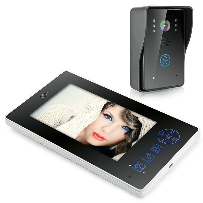 

Reebeen 2.4G wireless video doorbell wireless door video intercom phone door bell intercom Camera 7 inch monitor Home Camera