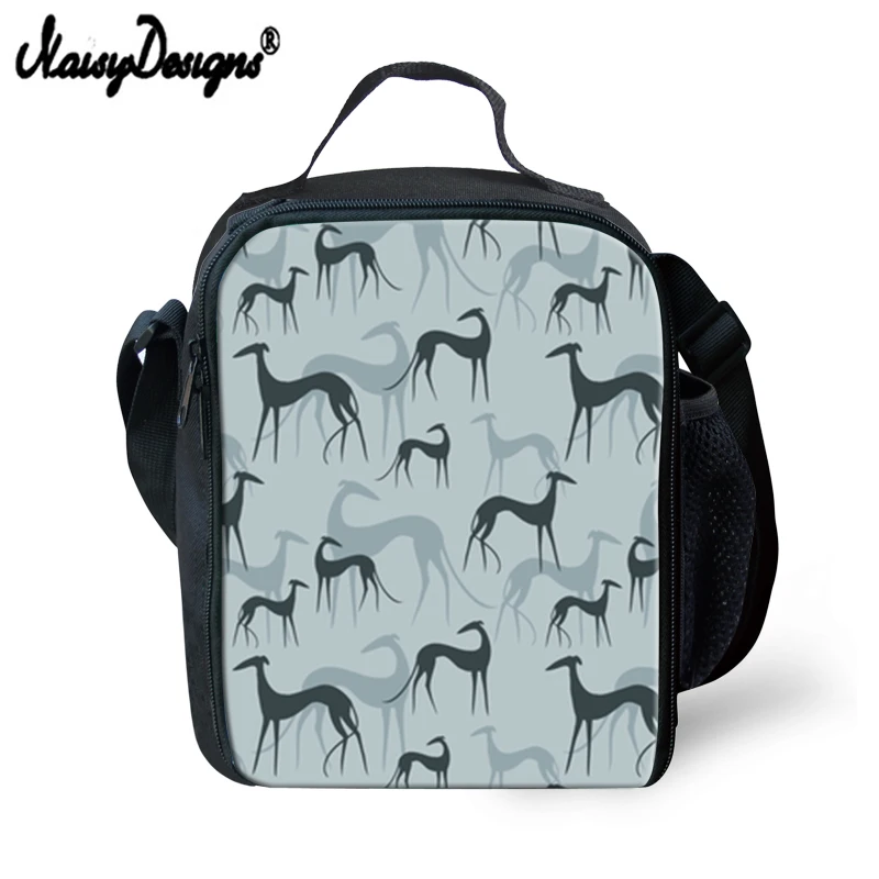 Bolsa de Almoço Portátil para Mulher Greyhound Cães Imprime Meninos Lancheira Meninas Fresco Térmico Armazenamento Piquenique Bolsa Dropshipping