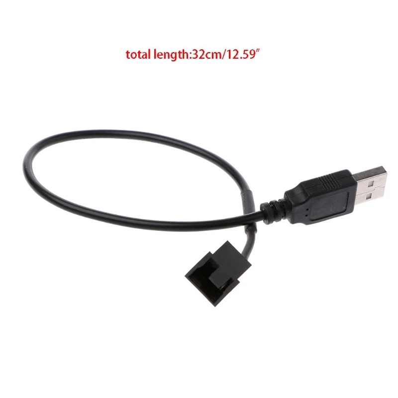 Кабель переходник с USB 2 0 A Male на 3 Pin/4 Pin для компьютерного вентилятора ПК 5