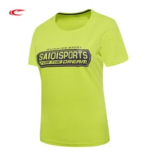 SAIQI Летняя женская походная футболка для бега с коротким рукавом модная Треккинговая альпинистская быстросохнущая Спортивная футболка 117406