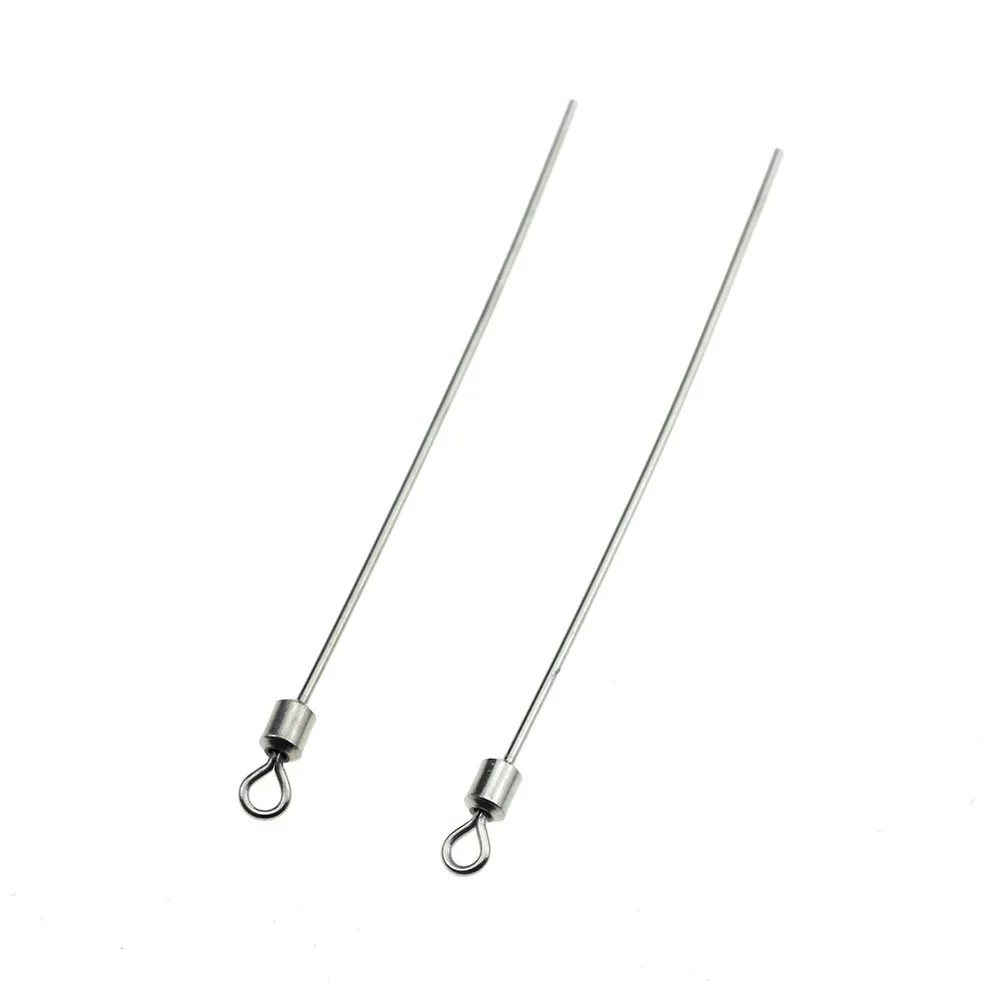 

Rompin 20pcs Soft Steel Pole Stainless Steel Fishing Long Pole Swivel Barrel Bearing Rolling Ball Connector Accessories Tackle