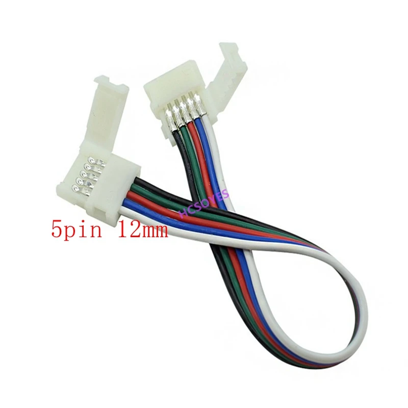 5 шт. 2pin 3pin/4pin /5pin/6pin 8 мм/10 мм/12 мм двойной зажим Соединительный кабель для
