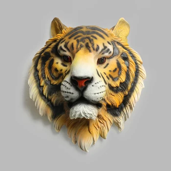 

Simulation Tiger Head Wall Decoration European Home Living Room Decorations Bar KTV Office Wall-mounted Hanging Decoration