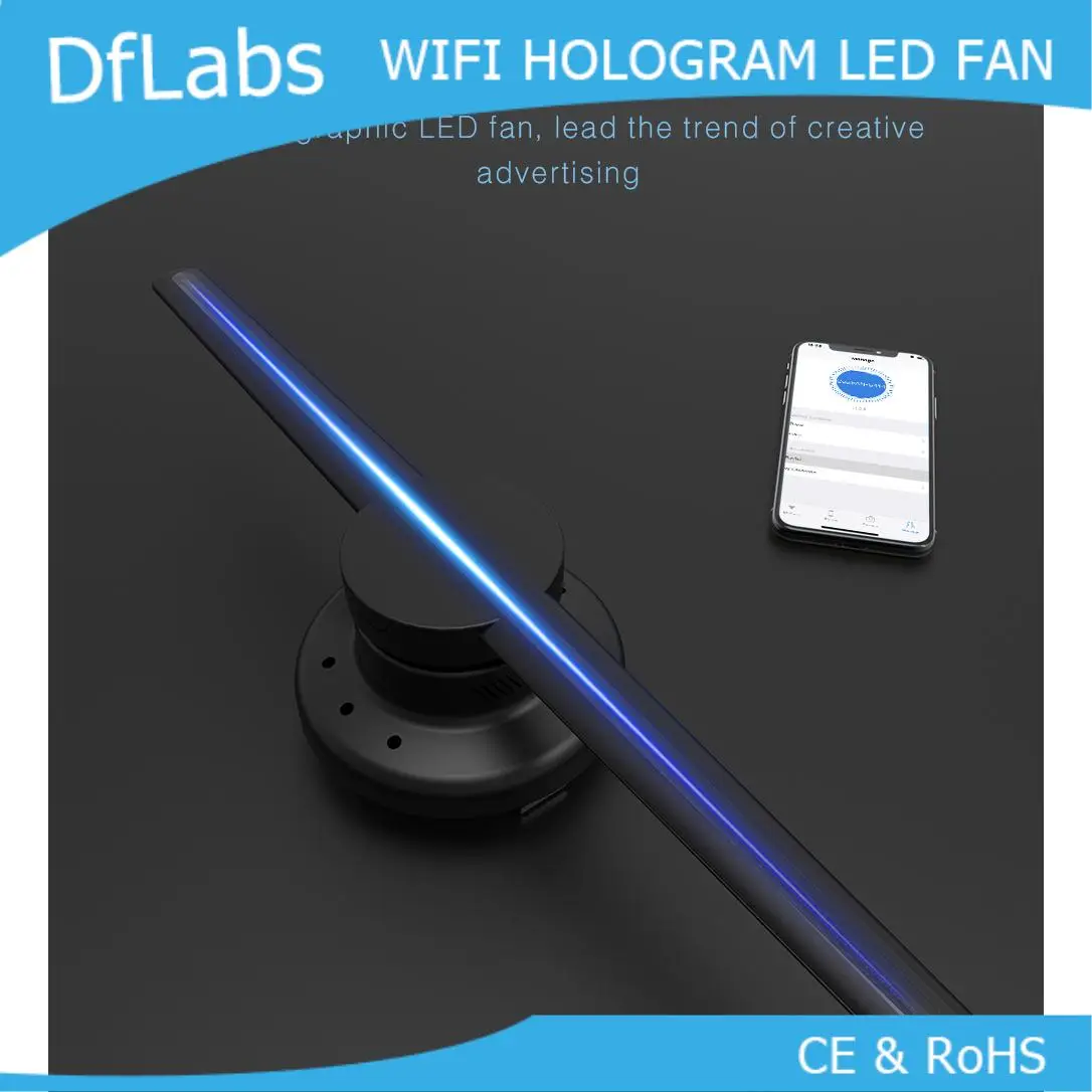 DfLabs WIFI 3D Голограмма Вентилятор рекламный дисплей|Проекционные экраны| |