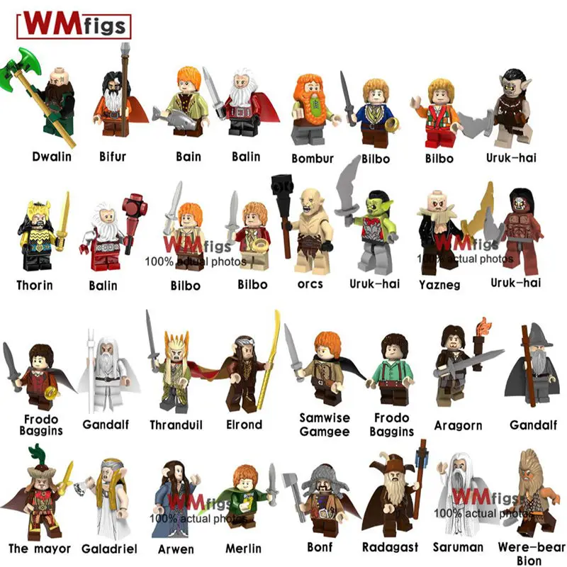 

Legoingly gandalf The Lord of the Rings Bonf Were-bear Bion Ogre Gandalf Saruman Brick Building Blocks Gifts Toys for Children
