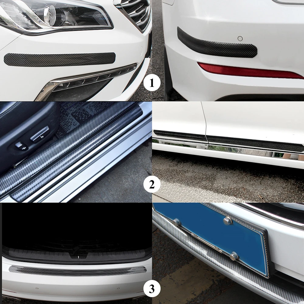 Карбоновый автомобильный протектор порога для AMG Mercedes Benz Audi VW BMW KIA Ford Lexus Toyota Honda