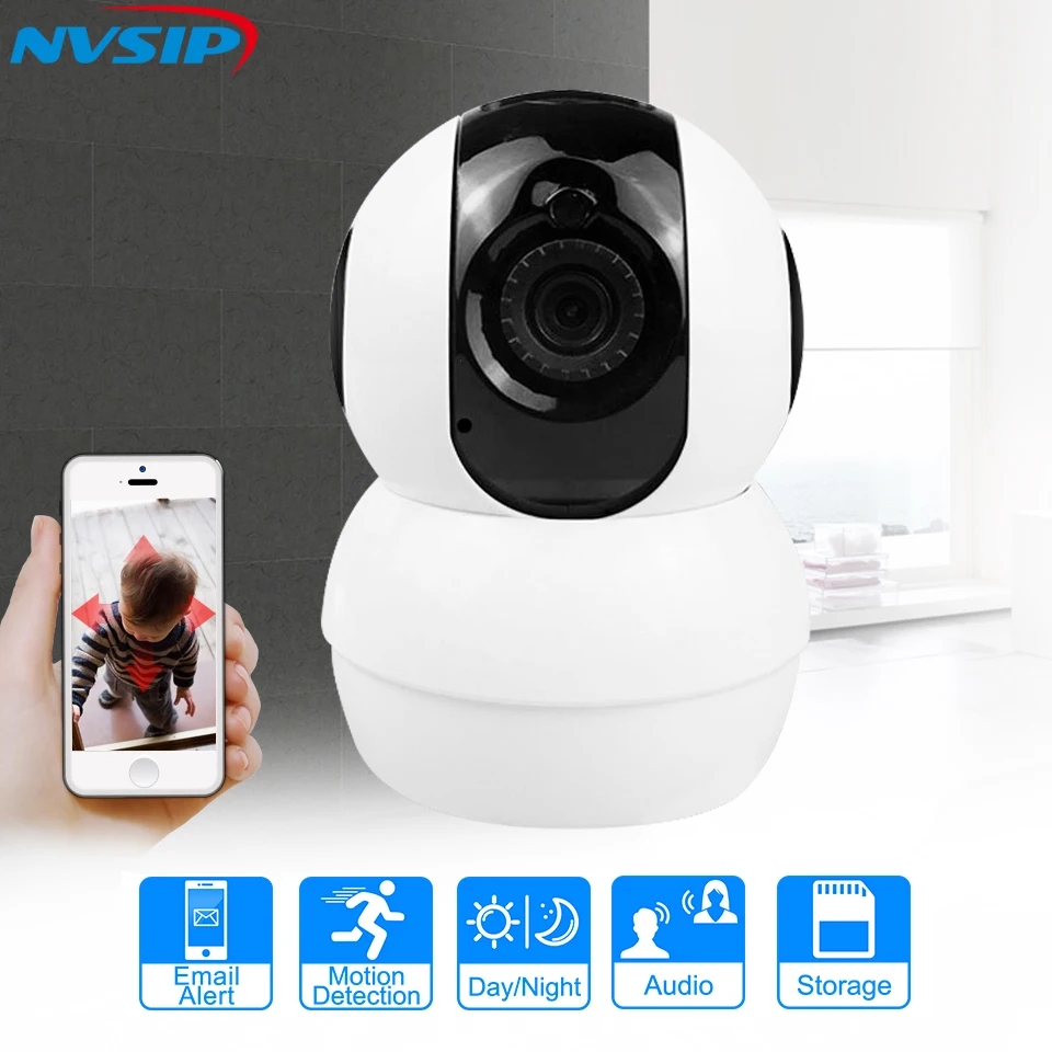 

Full HD 1080P Wireless IP Camera Remote View 2.0MP CCTV WiFi Surveillance Home Security Baby Monitor 128GB SD Card Slot