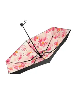 

The Little Black Umbrella Sun Umbrella Fifty Percent Uv Protection Umbrella Woman Capsule Dual-use Umbrella Rain Or