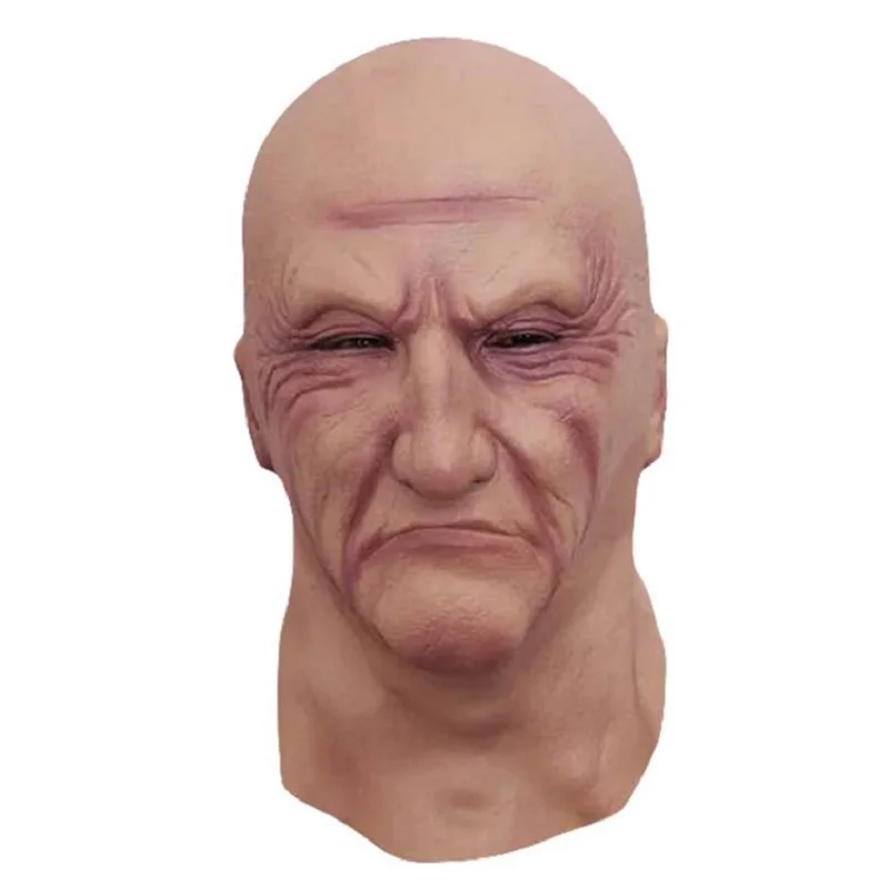 

Latex Old Man Mask Male Disguise Halloween Fancy Dress Head Rubber Adult Party Masks Masquerade Cosplay Props