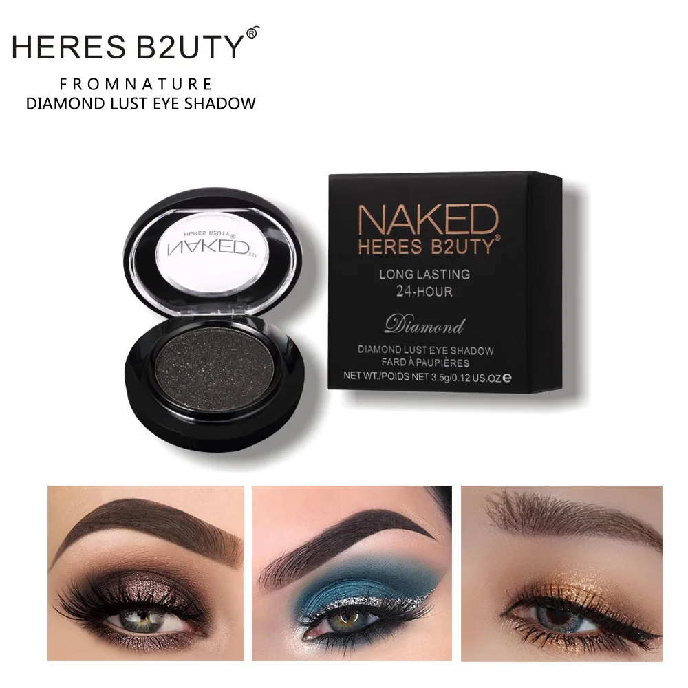 

Top Brand HERES B2UTY Pressed Glitters Single Eyeshadow Diamond Rainbow Make Up Cosmetic Pressed Glitters Eyeshadow Palette