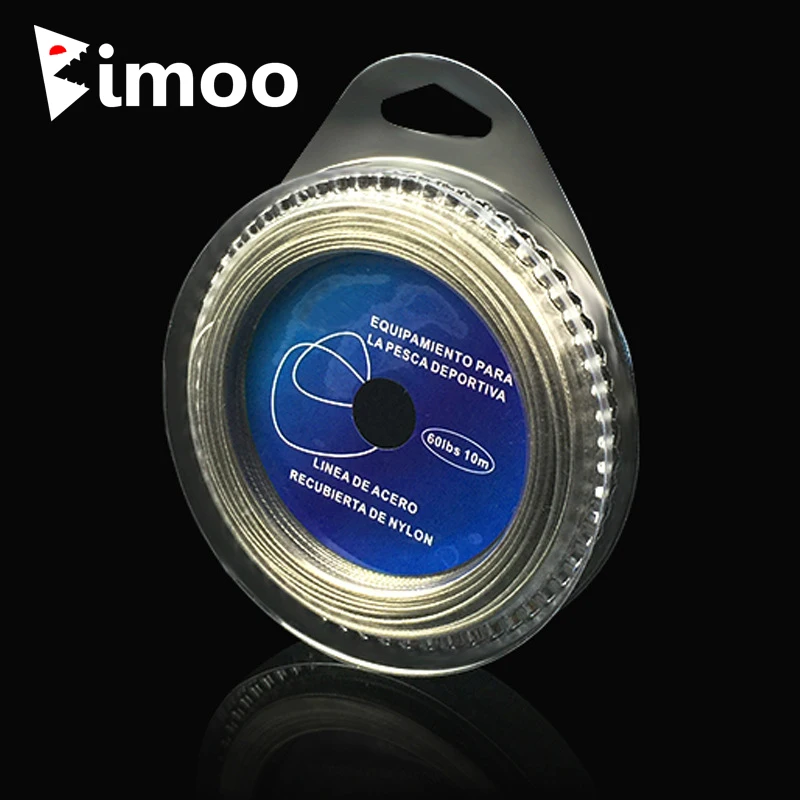 

10M 7 Strands Coated Braided Stainless Wire Fishing Rigging Material Coating Wire Leader Coating Jigging Wire Lead Fish Line