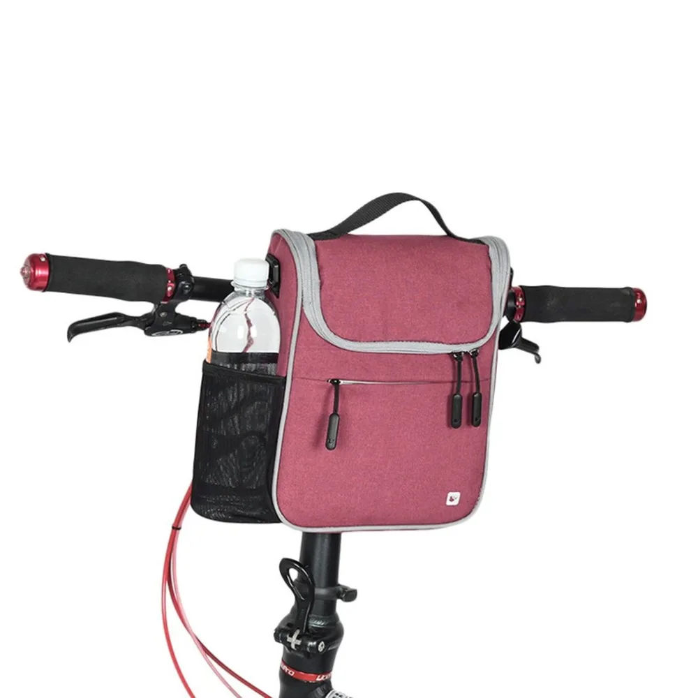 Sale RHINOWALK Waterproof Bike Bag Large Capacity Handlebar Front Tube Bag Bicycle Pocket Shoulder Backpack Cycling Bike Accessories 12