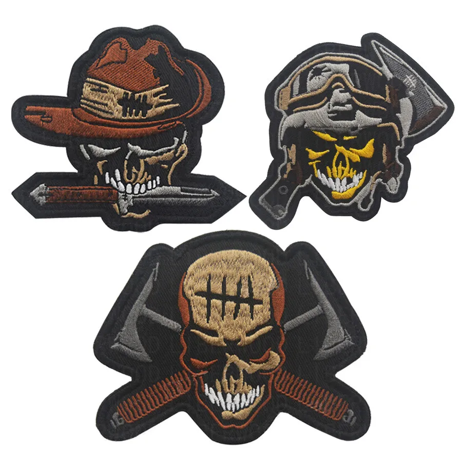 

AUSTRALIAN DIGGER SLOUCH SKULL Australia Army Military Morale Patch Tactical Emblem Badges Appliques Combat patch