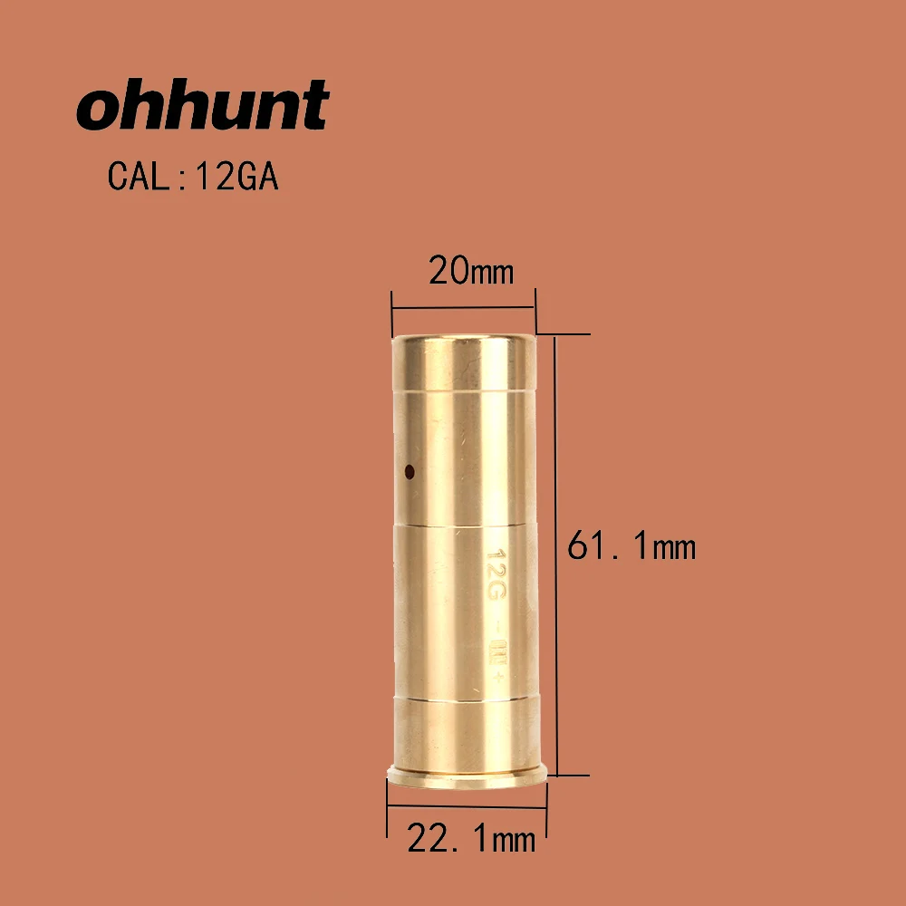 Ohhunt охотничий дальнобойник. 222REM. 223REM CAL.30. 303. 308. 45 7 мм 8 мм 12GA 20GA Картридж красный лазерный дальнобойник - Цвет: 12GA