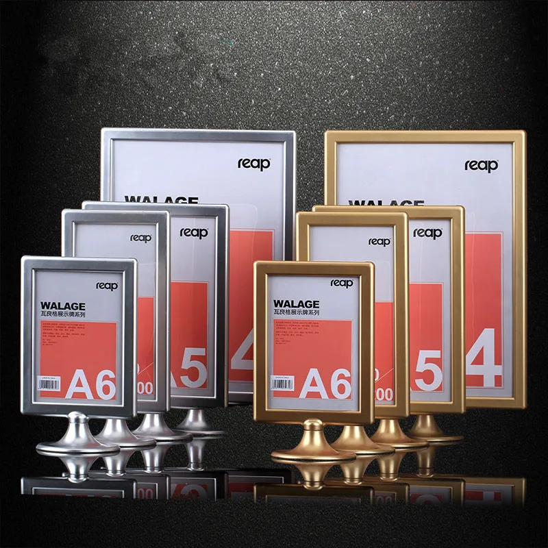 Acrylic Display Photo Frames white 10*12 inch Double Sided Picture Frame A4 Bar Display Decor