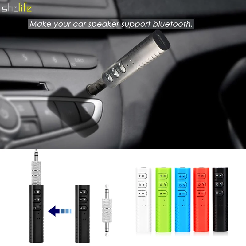 Car Bluetooth MP3 FM Transmitter Stereo Audio Receiver Adapter For