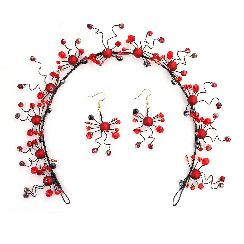 OLOEY Женские Ювелирные наборы Мода тиара ручной работы аксессуары для волос