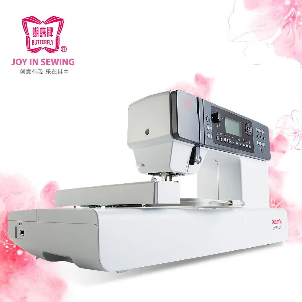

BUTTERFLY JX350L Computerized Embroidery Sewing Machine Built-in 391 Stitches USB In-put Household Electrical Multifunctional