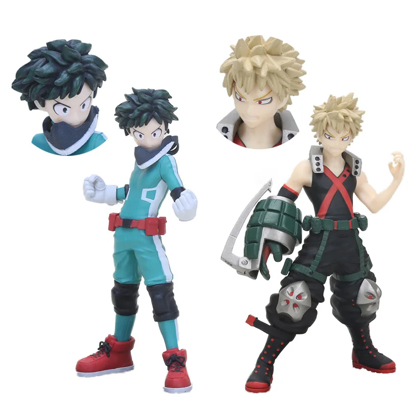 

New 15cm Lzuku Midoriya DXF Figure Bakugou Katsuki Figma Ochako Tenya Deku Collectible Model Dolls Toy My Hero Academia Toys