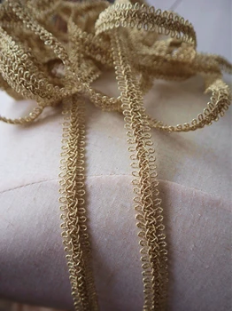 

10 yards gold lace trim, gold trim lace
