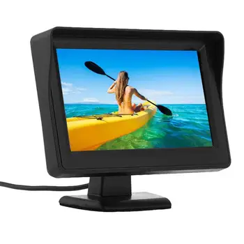 

Adeeing 480*272 HD Car Monitor LCD Display 4.3" Screen For Rear View Reverse Camera Parking System for Car Rearview Monitors