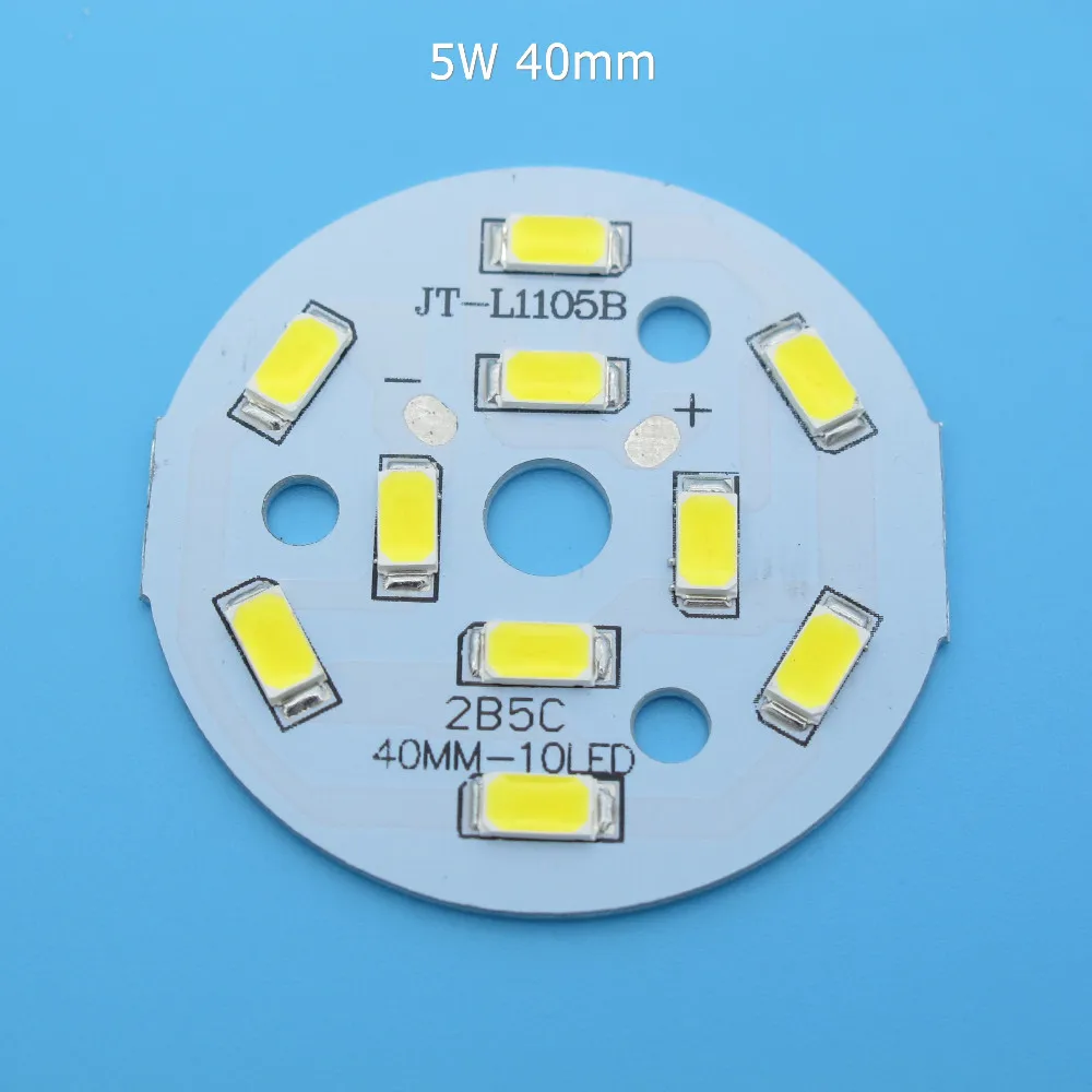 5 шт. SMD5730 светодиодный PCB 5 Вт 7 Вт 9 Вт 32 мм 40 мм 48 мм 50 мм 60 мм 78 мм 85 мм белый/натуральный белый/теплый белый светодиодный светильник