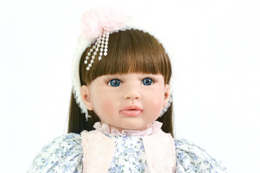 60 см силикона Reborn Baby Doll игрушки, как винил принцесса младенец получивший новую жизнь Младенцы Куклы для девочек bebe boneca возрожденная менина подарок для ребенка