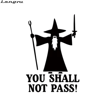 

Langru Cool Graphics You Shall Not Pass Anti Road Rage Vinyl Decals Car Styling Decoration Personality Car Stickers JDM