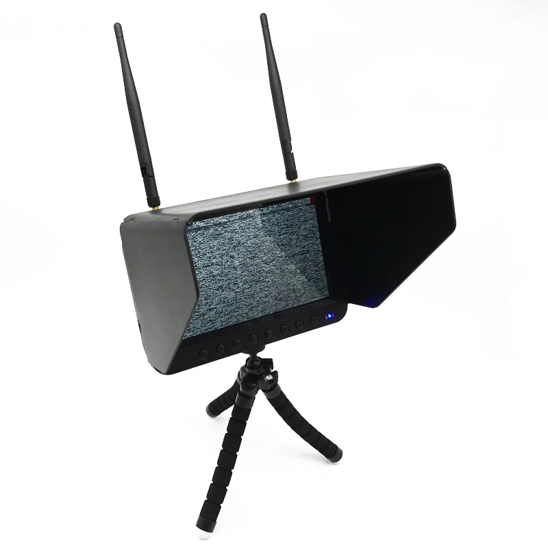 40CH 5,8G 7 дюймов 1024x600 HD FPV монитор HD порт Встроенный 1800 MAH литий-аккумулятор для FPV Мультикоптер для QAV250 гоночный Дрон