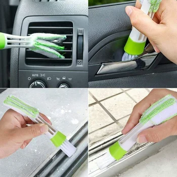 

11 Pieces/set Double Ended Auto Car Air Conditioner Vent Outlet Cleaning Brush Car Meter Detailing Cleaner Blinds Duster Brush