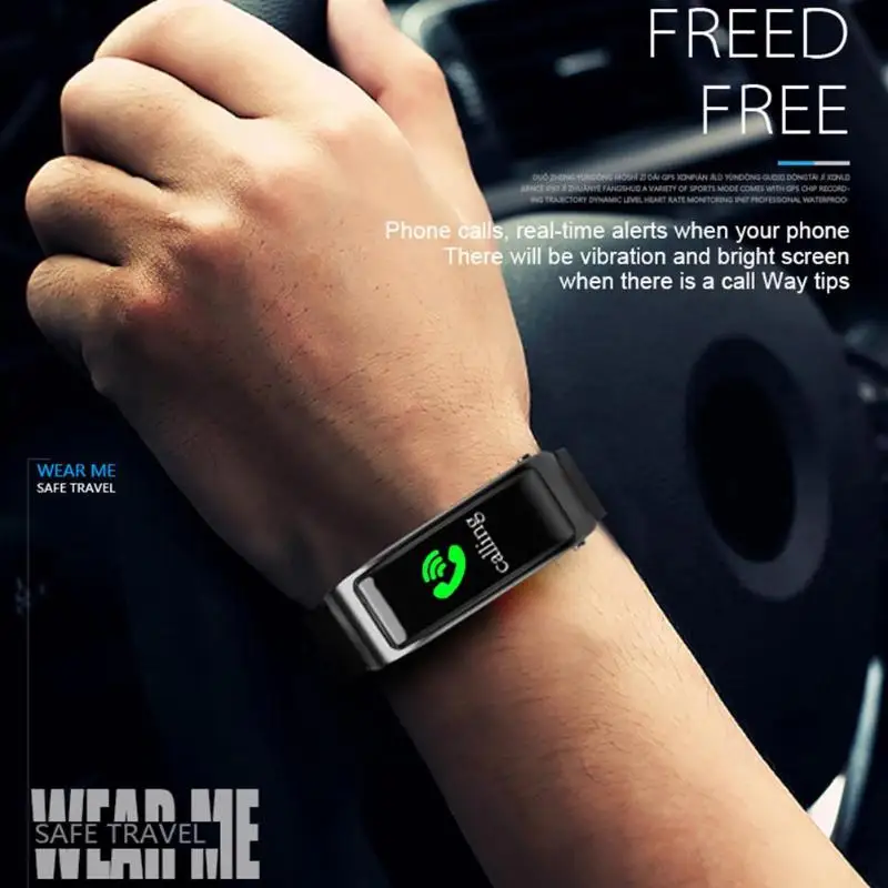 ALLOYSEED Y3 плюс Bluetooth Smart Браслет гарнитура сна монитор сердечного ритма шагомер