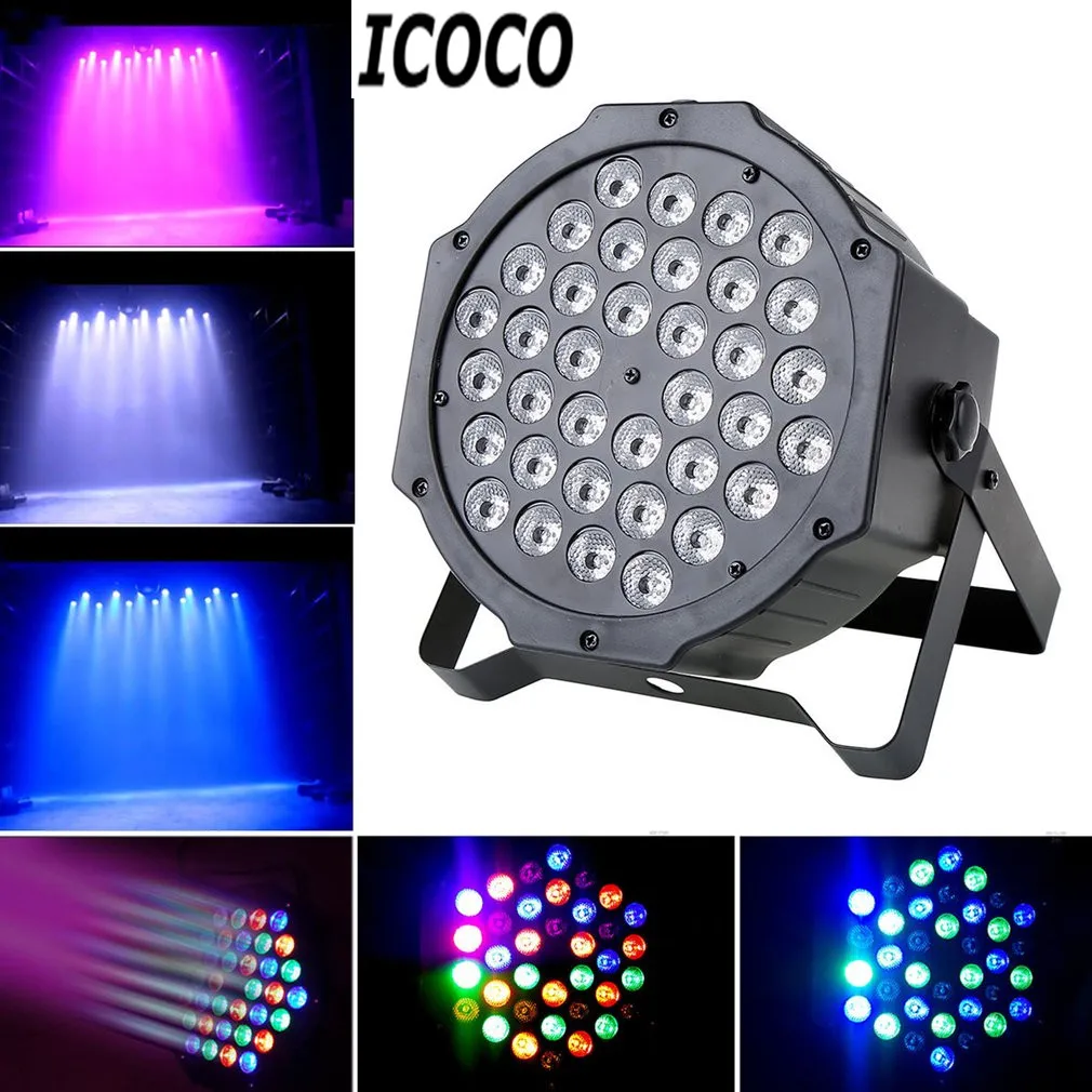 

ICOCO 1pc Multi-function 36*1W LED Stage Light Plastic Shell with 4 Models for Party Night Club Pub Bar KTV Stage Ligting Sale
