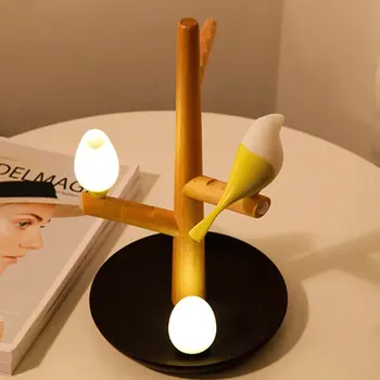 

USB Charging LED Table Lamp Tree Branch 3200K Infrared Sensor Night Light No Flickering for Home #5