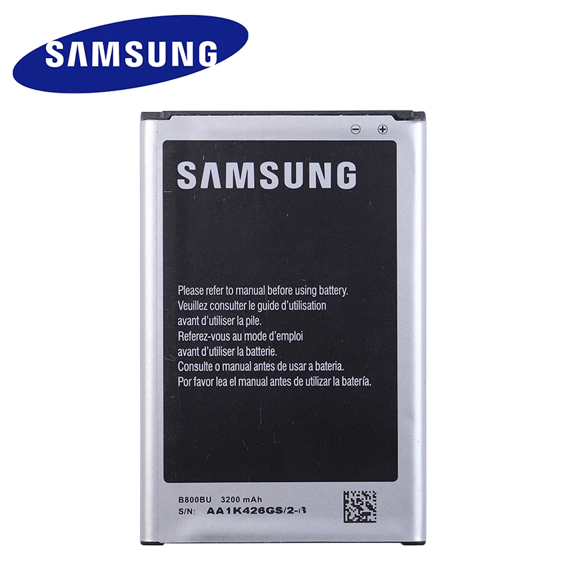 Оригинальный аккумулятор SAMSUNG B800BC B800BE B800BU для Samsung GALAXY NOTE 3 N9006 N9005 N9009 N9008 N9002 Note3 с NFC