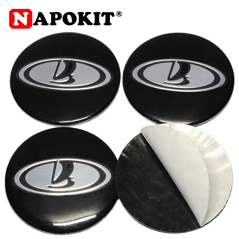 

4Pcs 56.5mm Car Styling Wheel Center Hub Cap Logo Sticker Emblem for Lada Niva Kalina Priora Granta Largus Vaz Samara Auto Badge