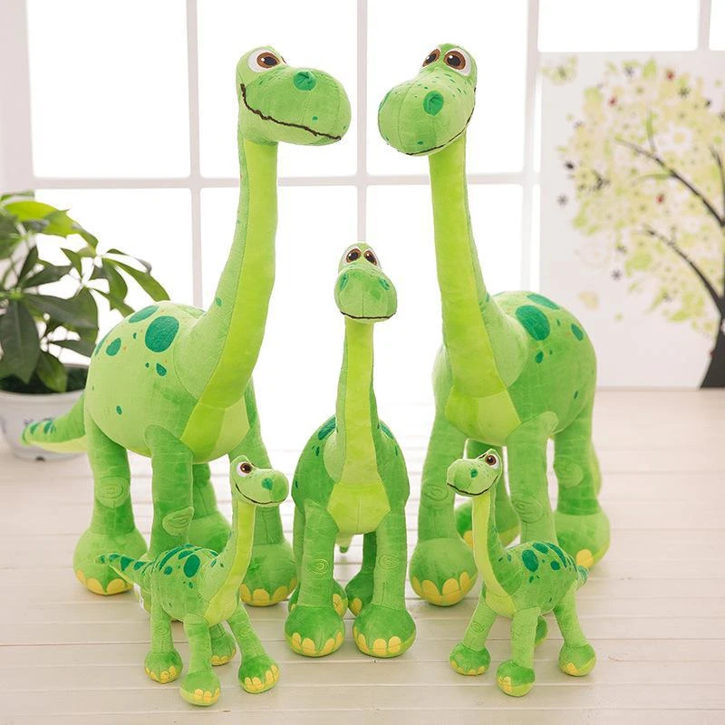 giant green stuffed dinosaur