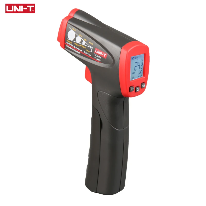 UNI-T UT300C цифровой инфракрасный ИК лазерный термометр 12:1 D: S промышленный ручной термометр еда Автомобиль Крытый открытый ЖК-дисплей
